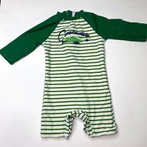 UMELOK, baby boy's 12-18 M, one piece swimsuit with long sleeves, UPF 50+